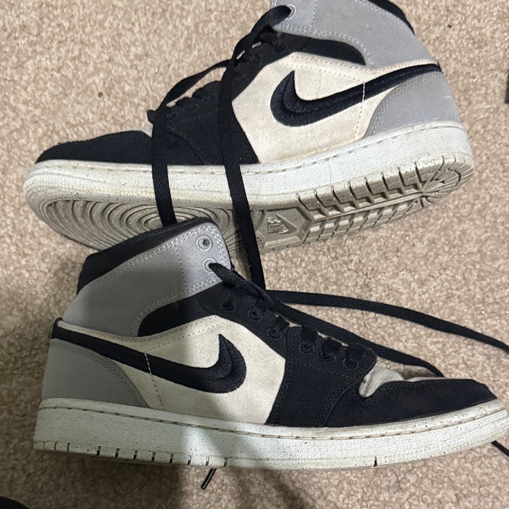 Nike Black and Gray High-Top Sneakers